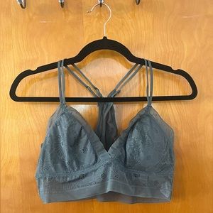 Aerie Green Lace Bralette Top